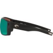 Costa Diego, Matte Black, Green Mirror 580G