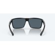 Costa Rincon, Shiny Black, Gray Silver Mirror 580P Sunglasses