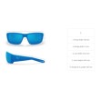 Costa Rincon, Shiny Black, Gray Silver Mirror 580P Sunglasses