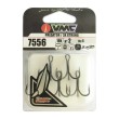 Treble hooks VMC 7556 BN 75' SERIES Needle Point 3X-Strong Treble