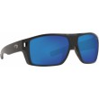 Costa Diego, Matte Black, Blue Mirror 580G