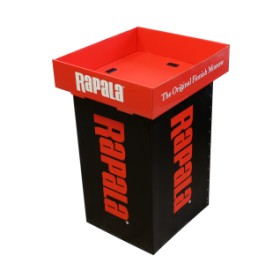 Display Rapala din carton, vertical