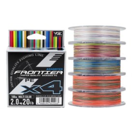Πλεκτή γραμμή YGK Frontier X4 Multi Color - ειδική επιλογή