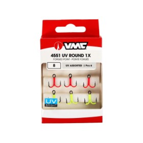 Куки Тройка VMC 4551 UV Assorted